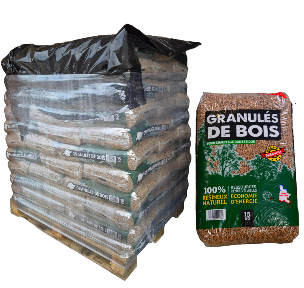Pellets Weichholz — Palette 66 Säcke